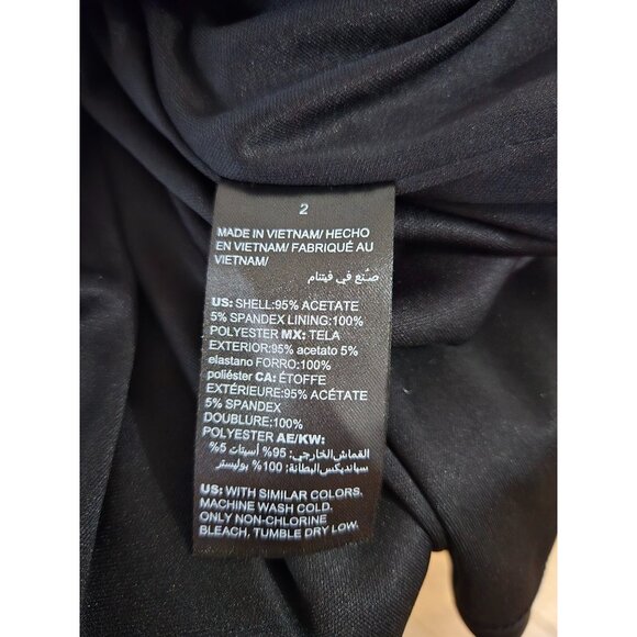 Travelers by Chicos Black Short Sleeve Mini Dress Size 2 Large 12 Stretch Comfy - Picture 5 of 10